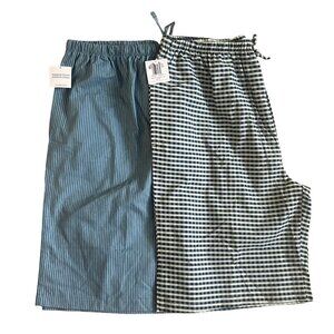 Andrew Scott Mens 2XL Loungewear Shorts NWT 2 Pack Cotton Blend Sleep Comfort‎